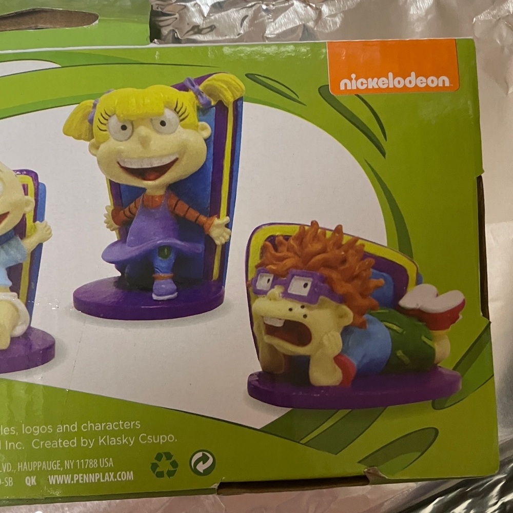 Nickelodeon Rugrats Fish Tank Decor Set - Green, Purple, Yellow - Picture 8 of 9